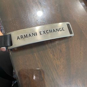 Armani exchange belt large black